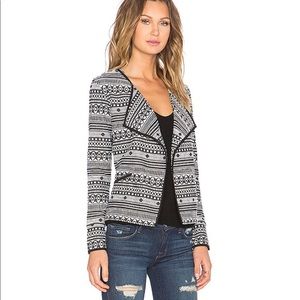Sanctuary Black and White Graphic West Jacket